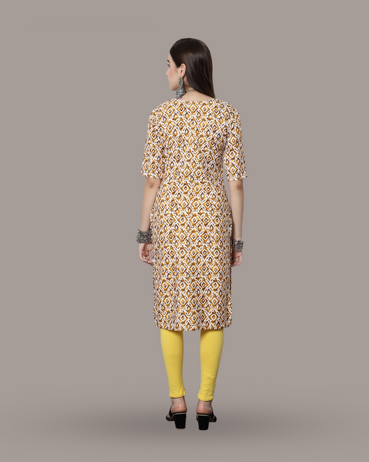 Sand Dune Printed Kurta