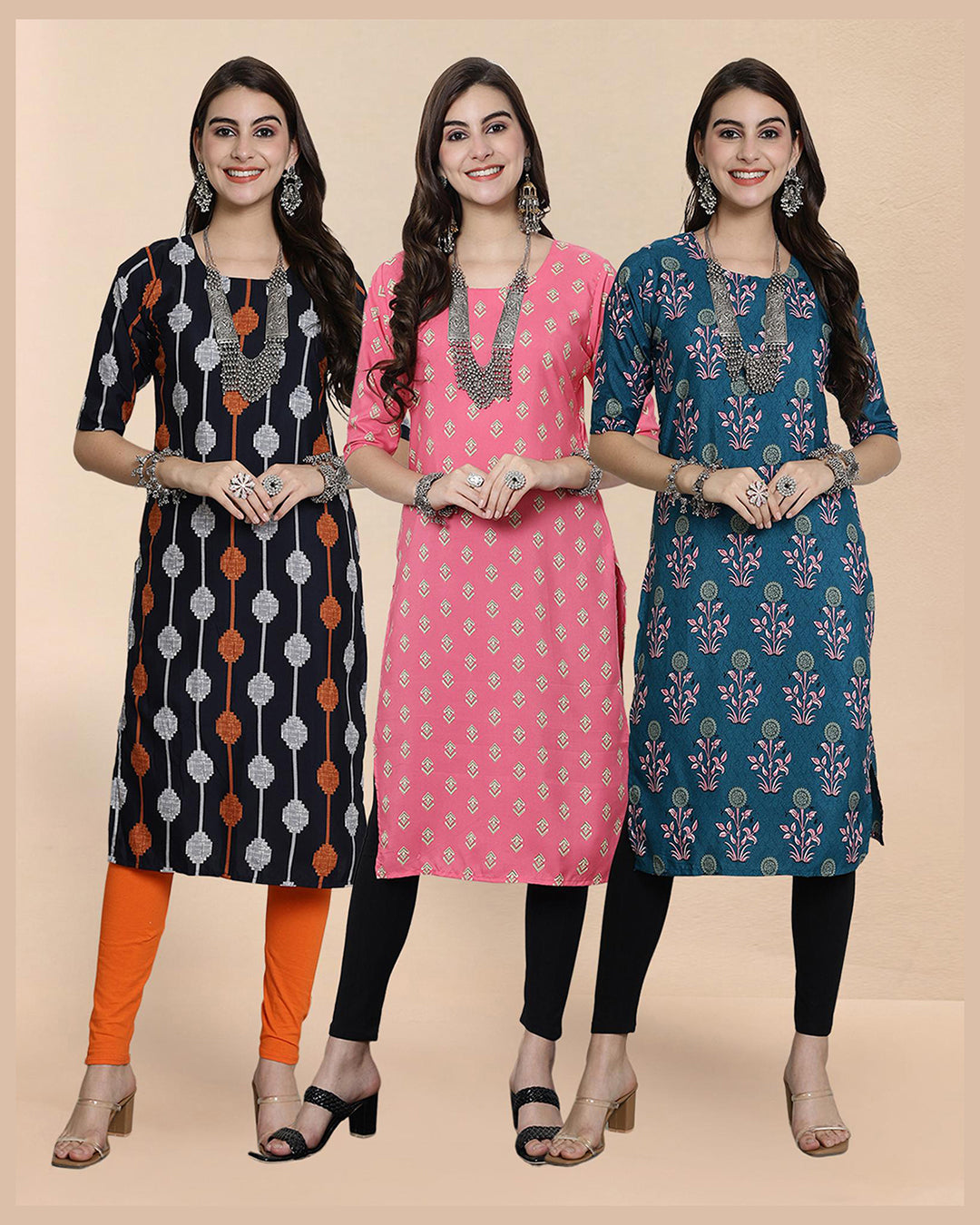 Three Hue Kurti Pack