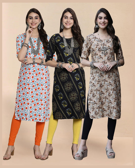 Trio Charm Kurti Pack