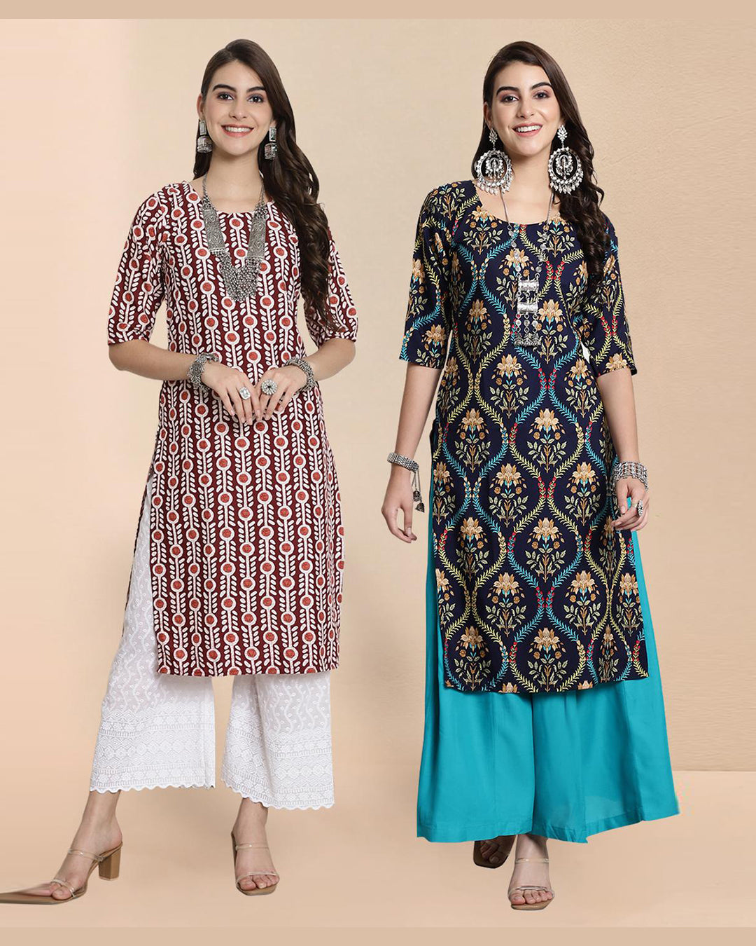 Duo Edit Kurti Set