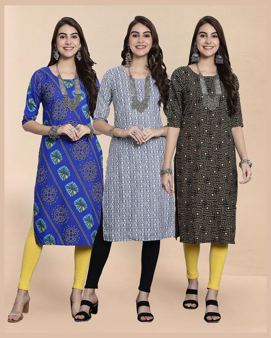 Trio Soft Kurti Pack