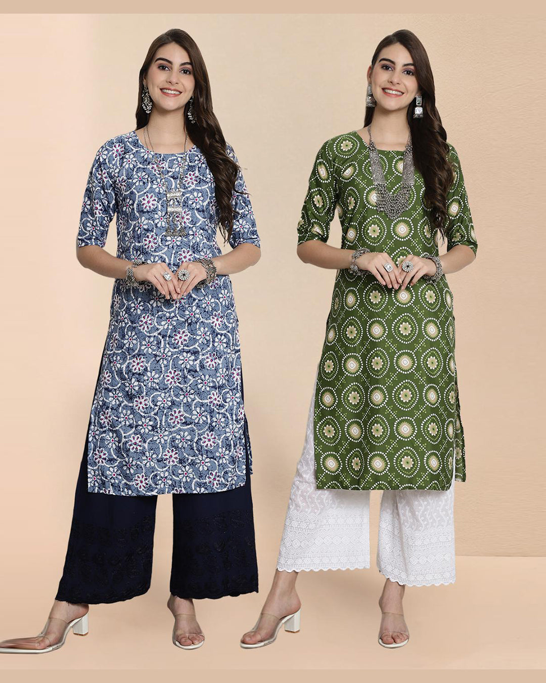 Soft Pretty Kurti Duo