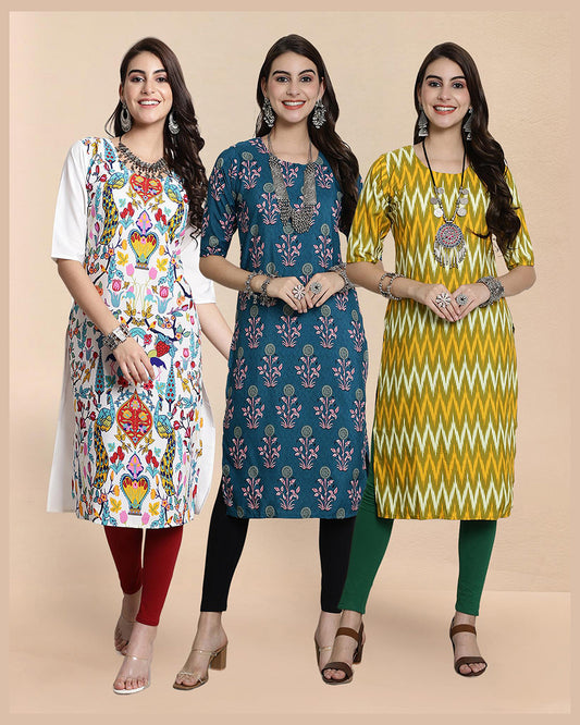 Trio Flow Kurti Pack