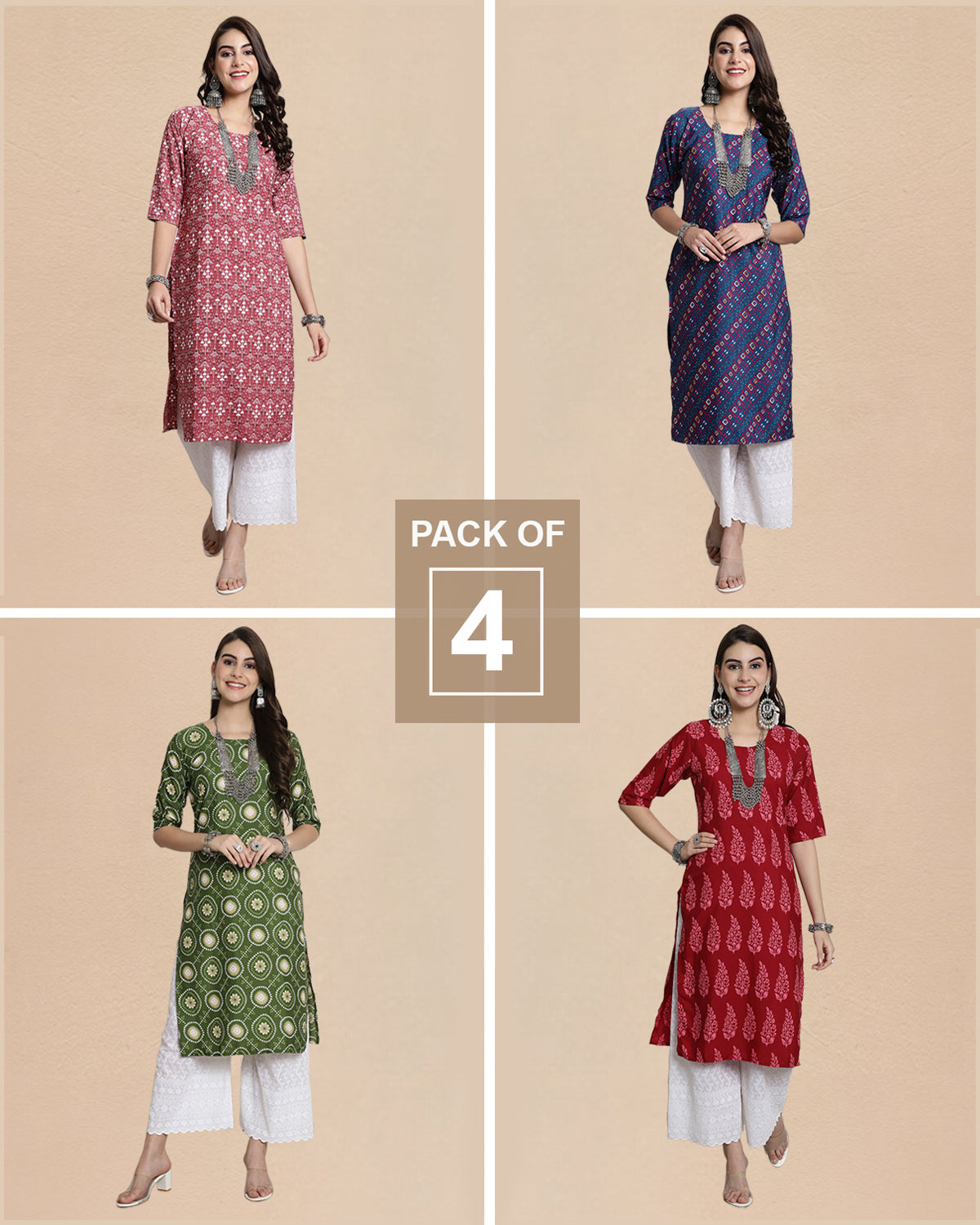 Four Kurti Daily Style