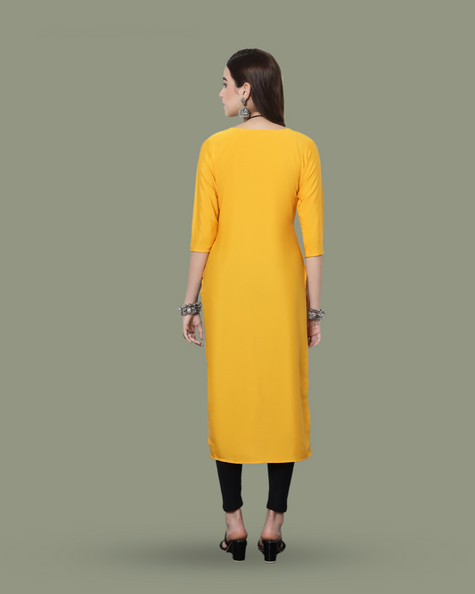 Two-Tone Yellow Kurta