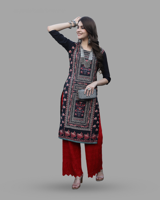 Timeless Style Black Kurta
