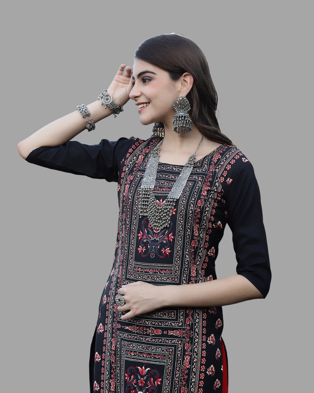 Timeless Style Black Kurta