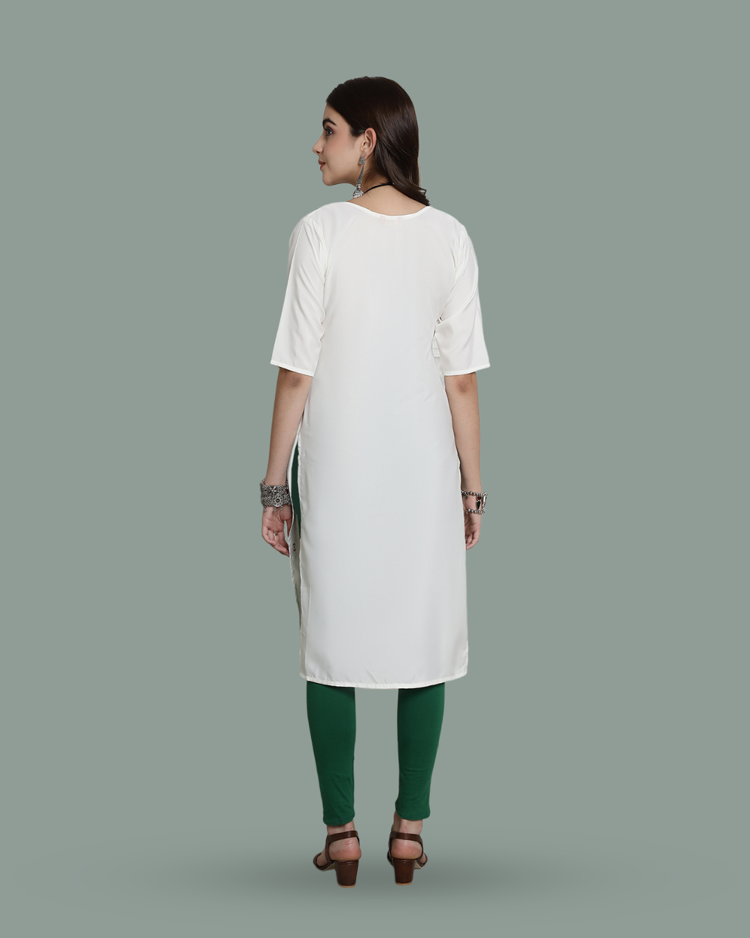 Artistic White Printed Kurta