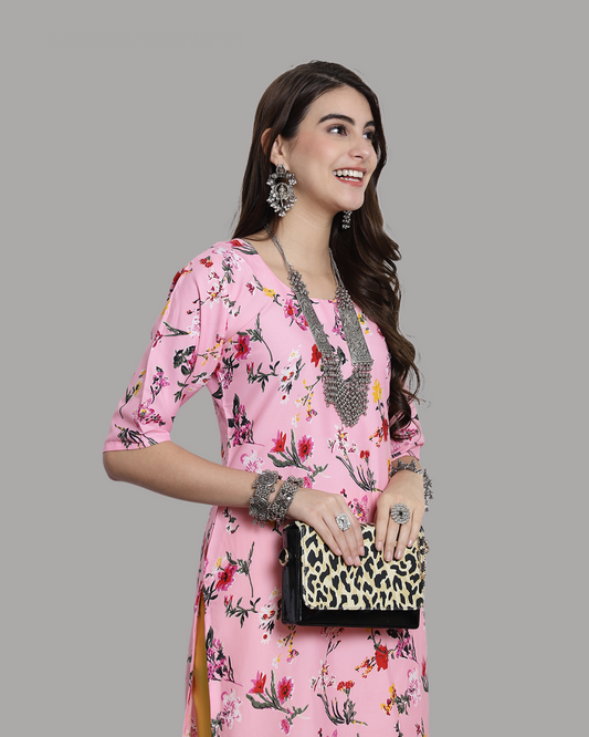 Flower Power Pink Kurta
