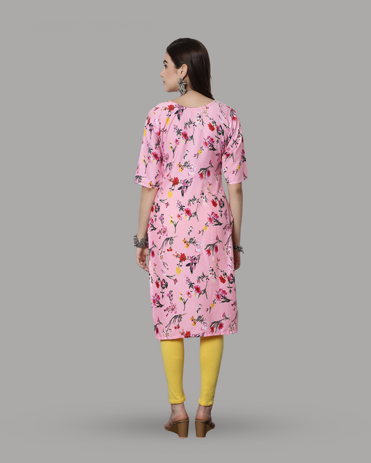 Flower Power Pink Kurta