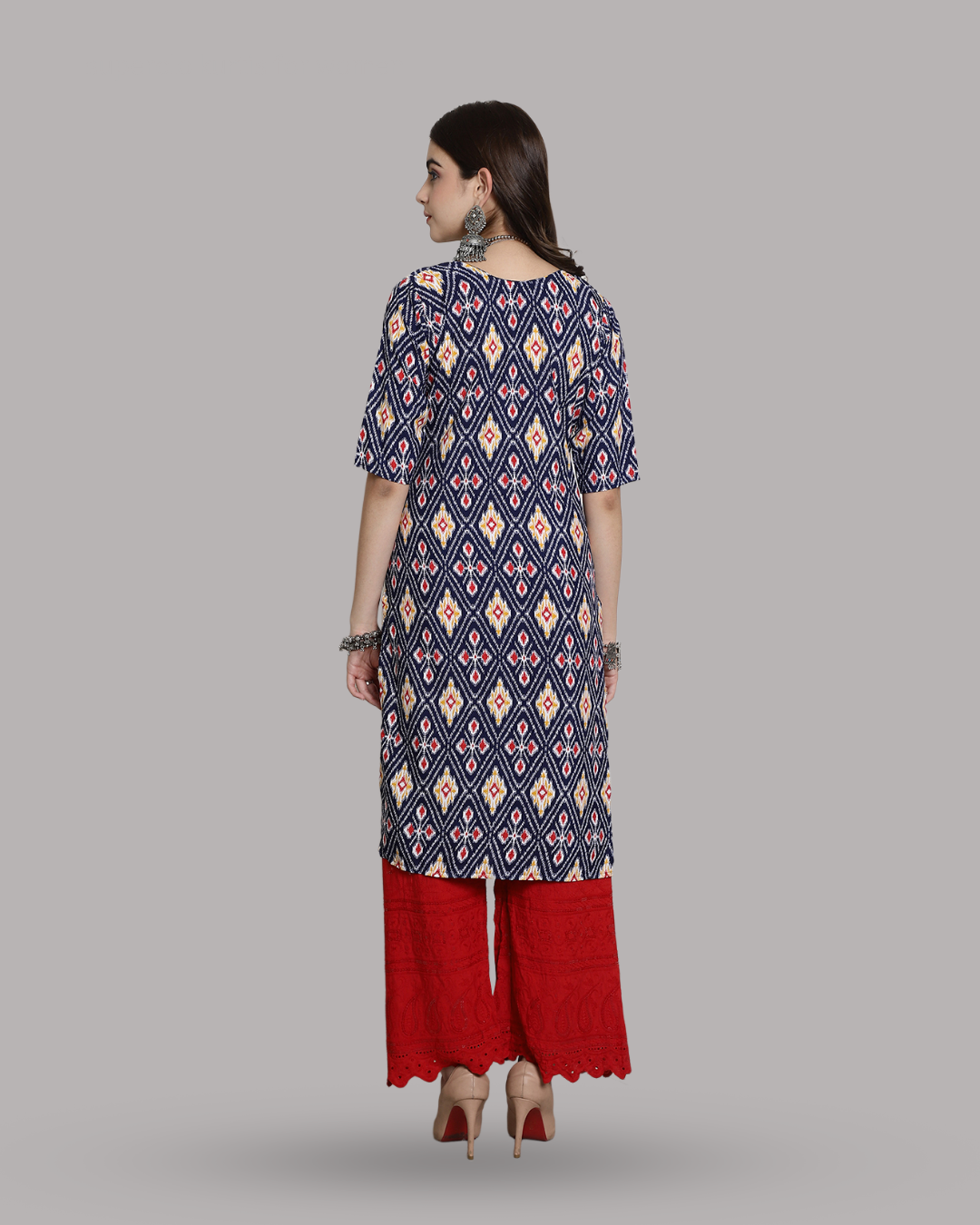 Vibrant Trio Printed Kurta