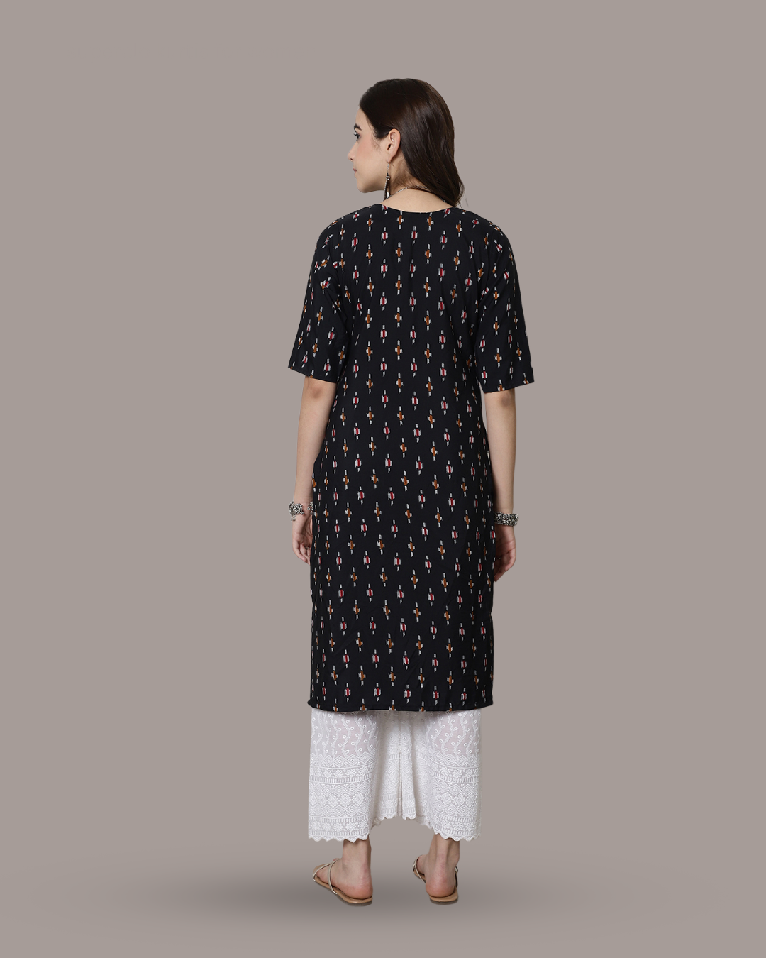 Black Beauty Printed Kurta