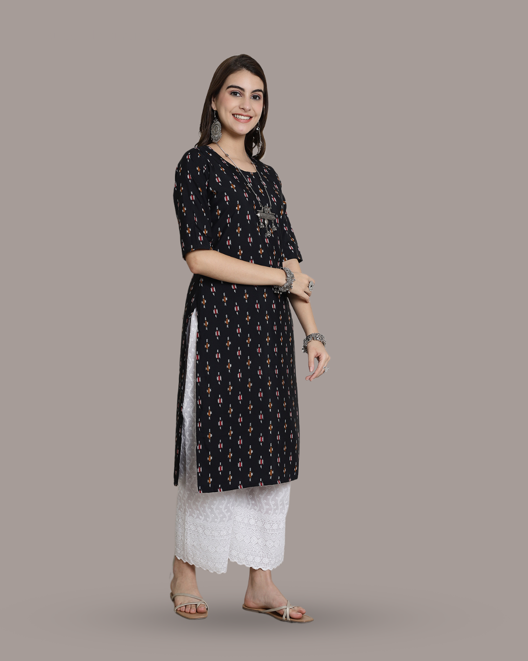 Black Beauty Printed Kurta
