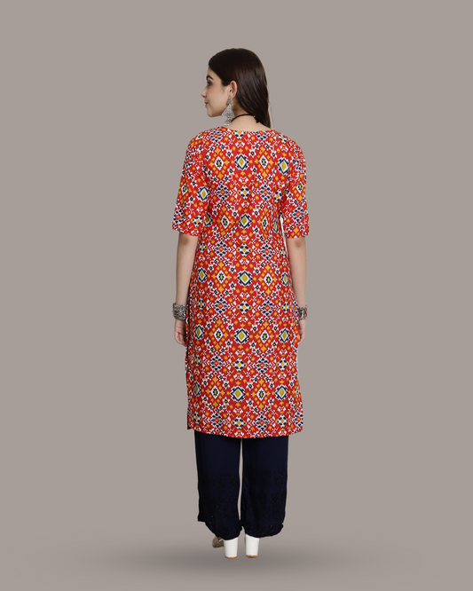 Colorburst Print Kurta