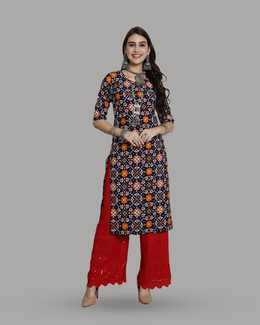 Festival of Colors Printed Kurta