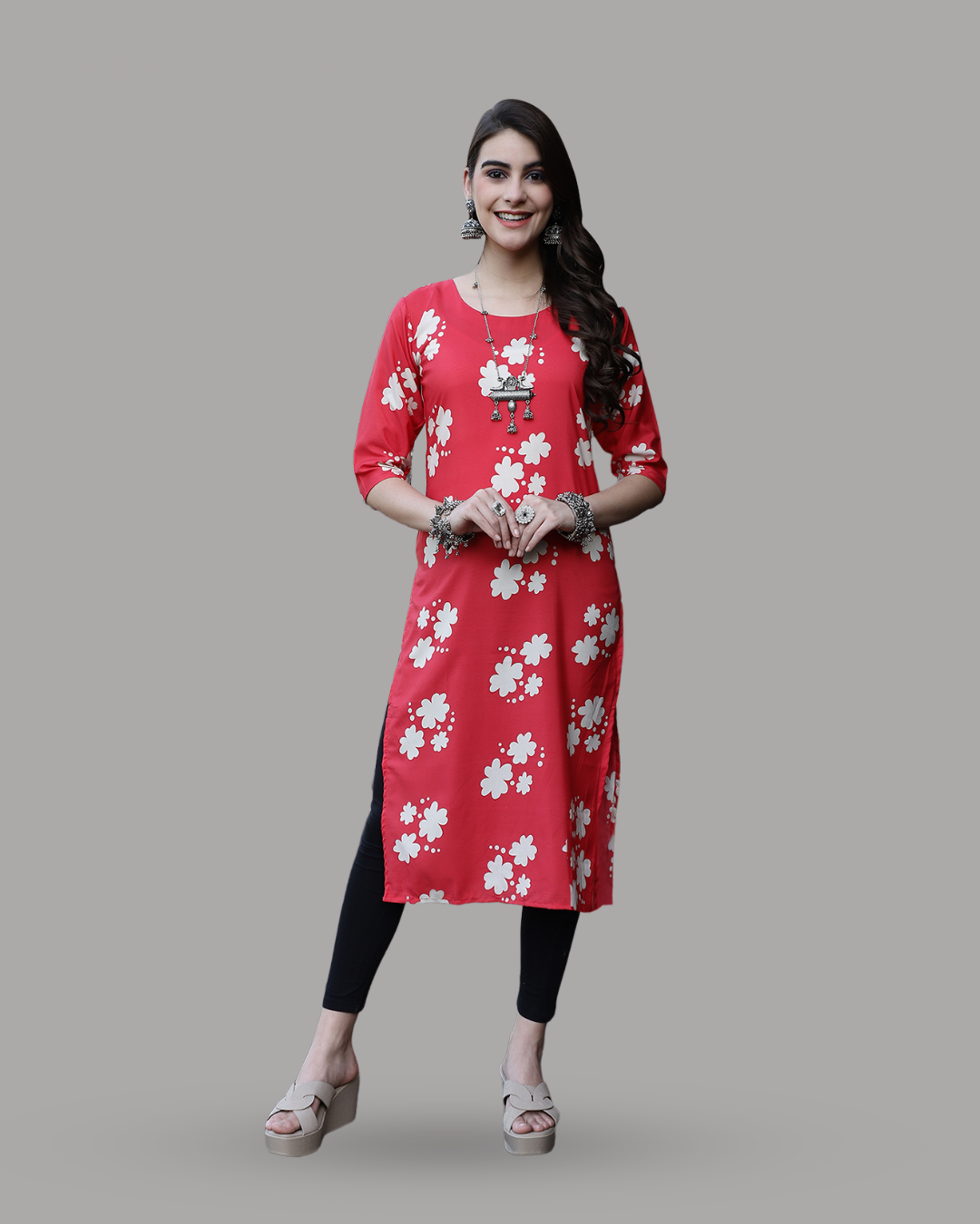 Cherry Blossom Printed Kurta