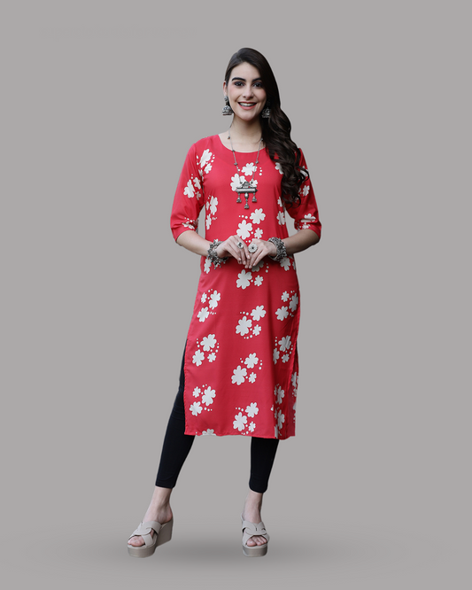 Cherry Blossom Printed Kurta