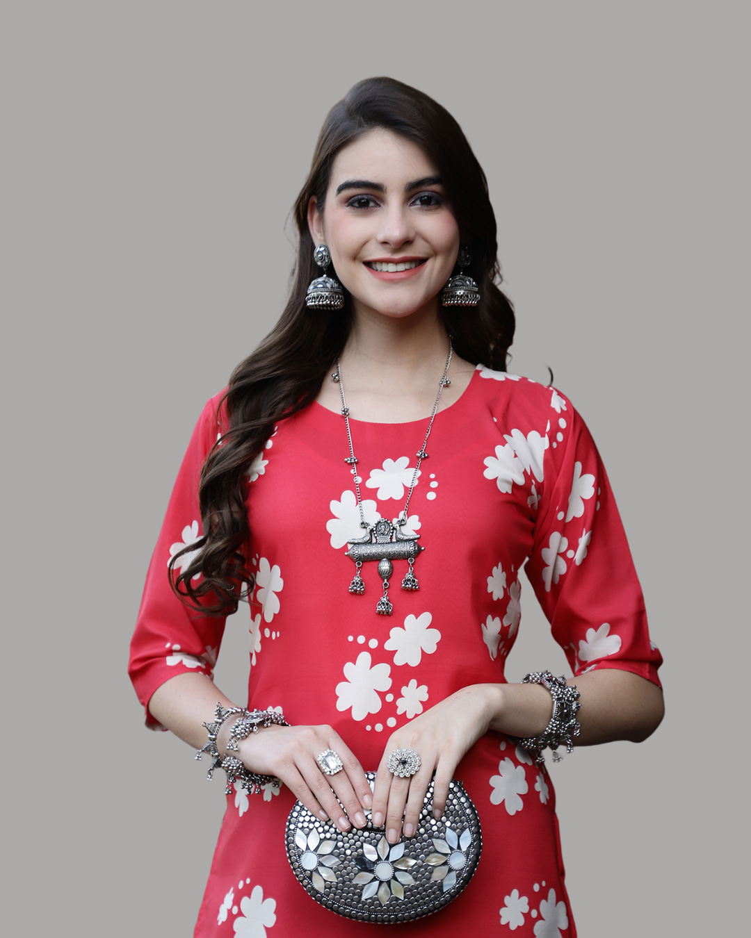 Cherry Blossom Printed Kurta