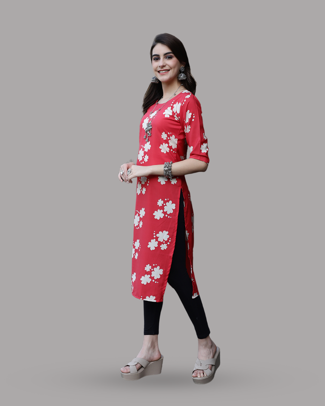 Cherry Blossom Printed Kurta
