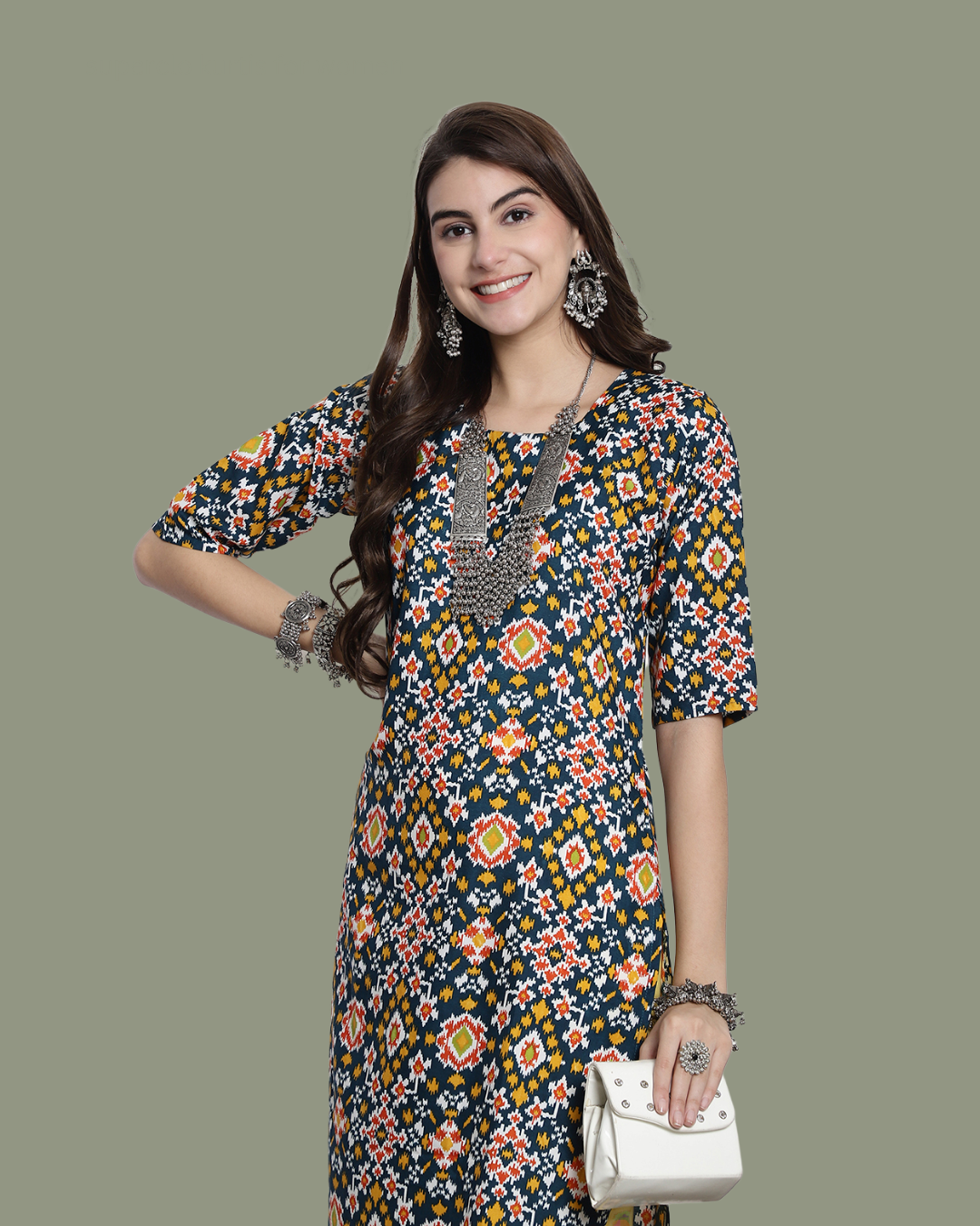 Radiant Tones Printed Kurta
