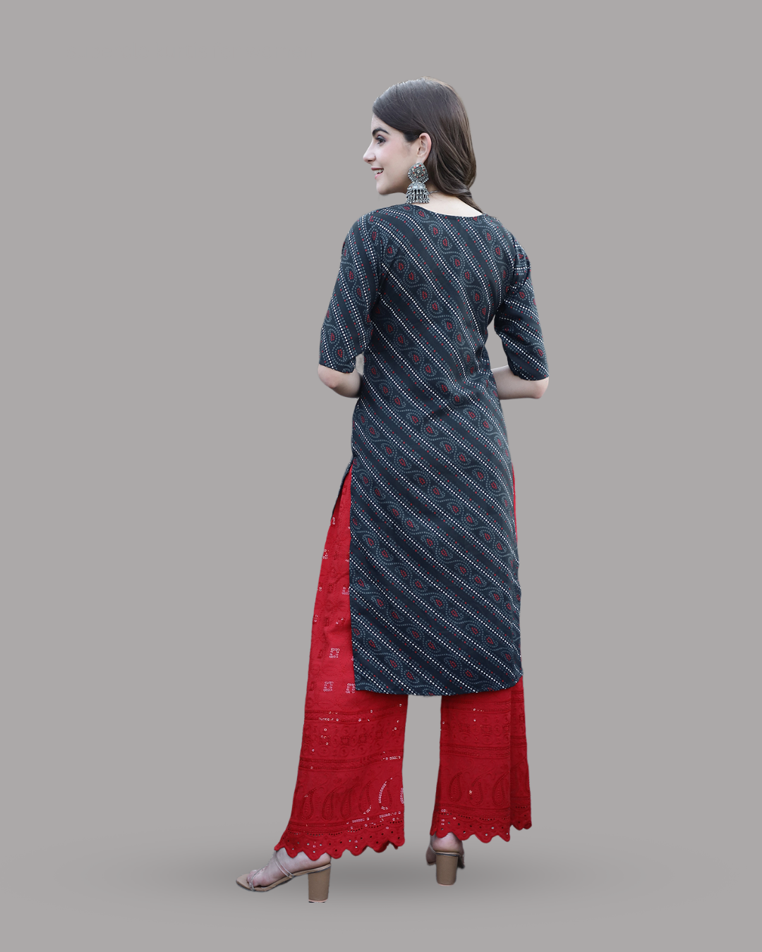Charcoal Ethnic Elegance Kurta