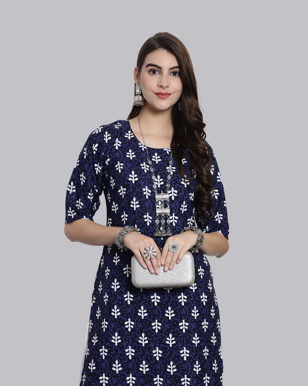 Blooming Blue Elegant Kurta