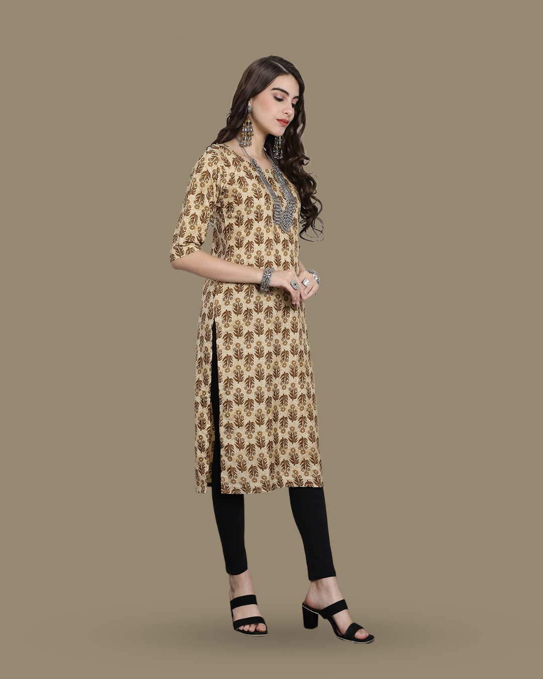 Flower Field Printed Kurta