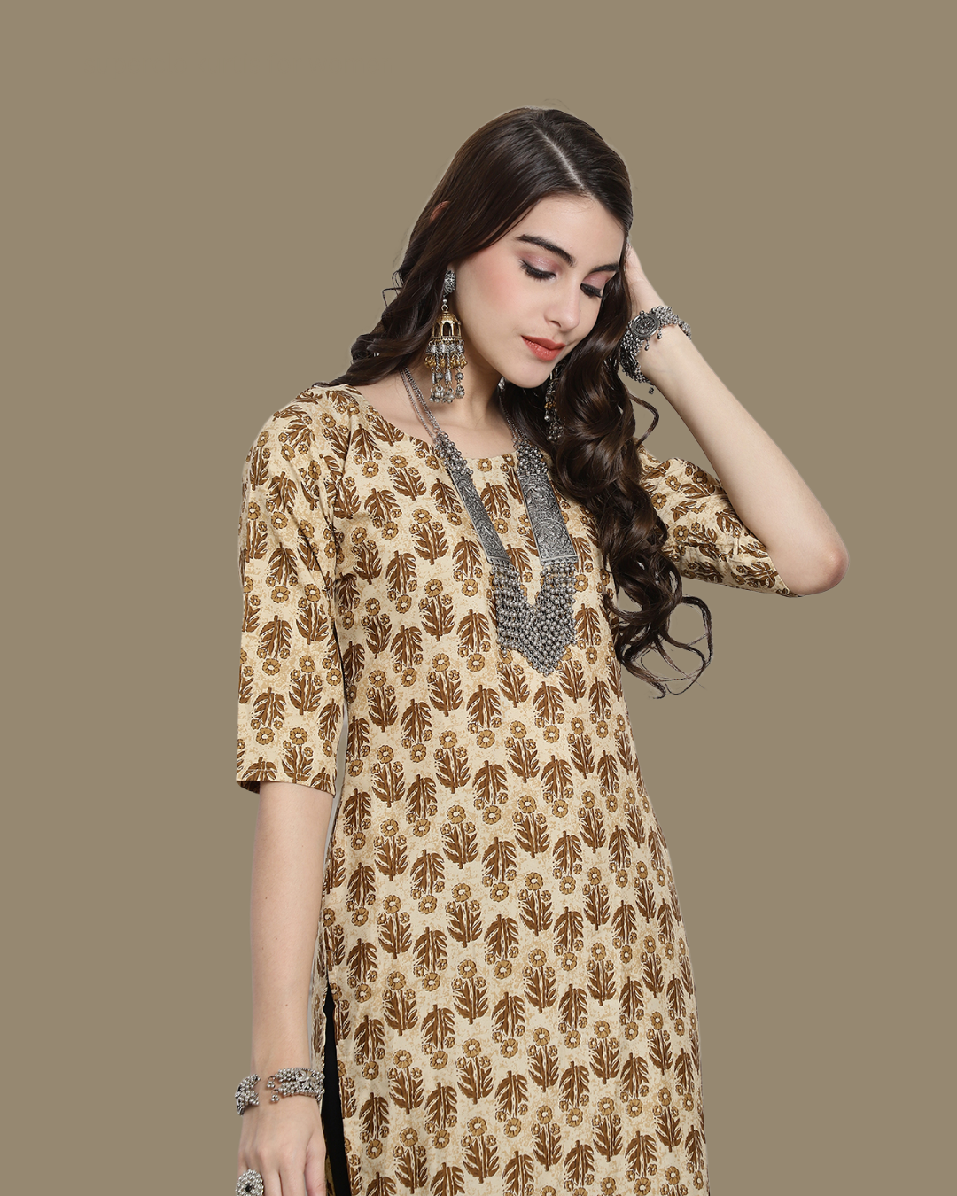 Flower Field Printed Kurta
