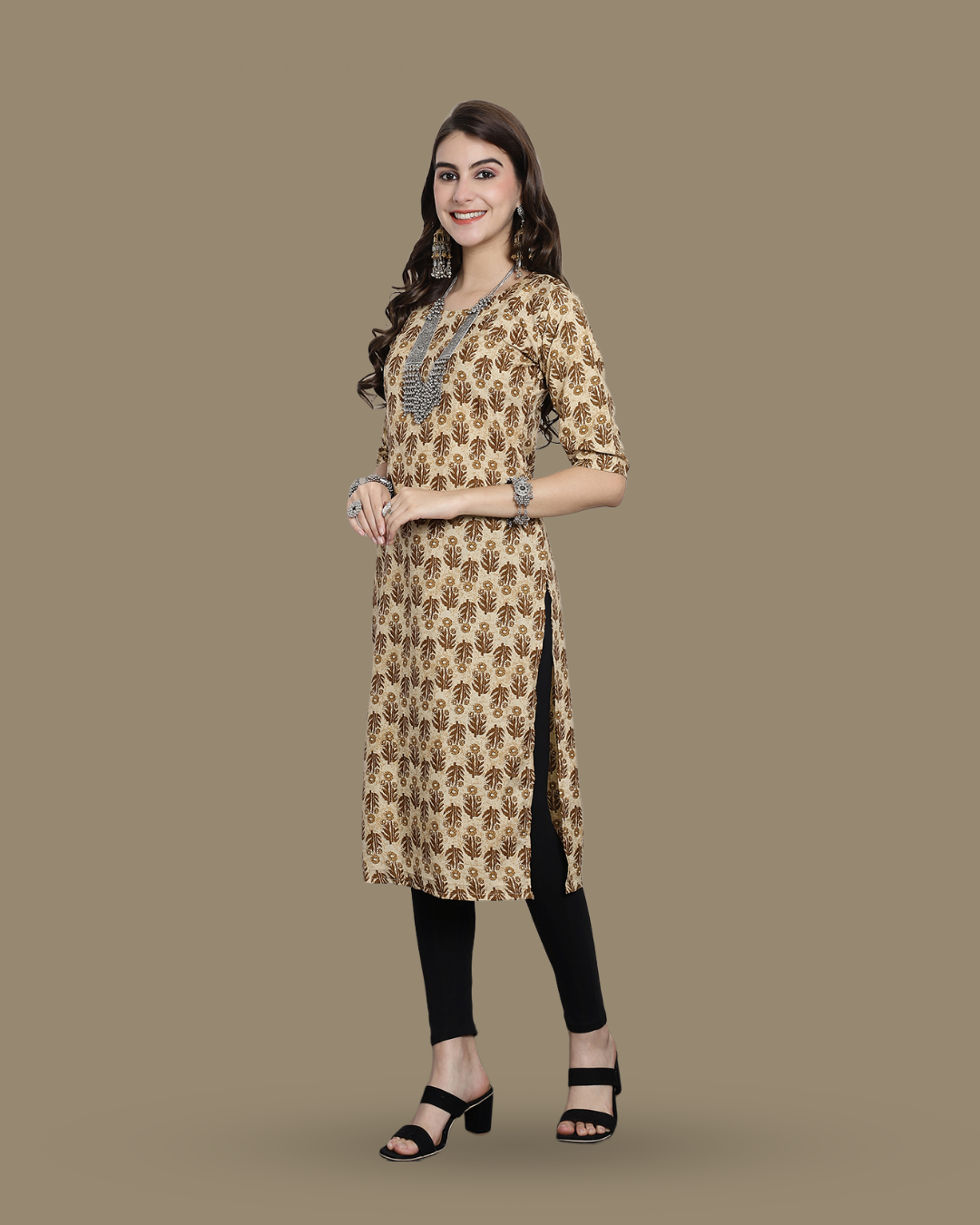 Flower Field Printed Kurta