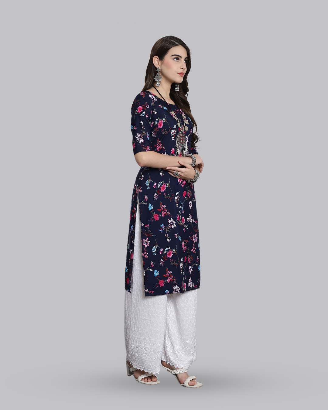 Blue Sapphire Block Printed Kurta