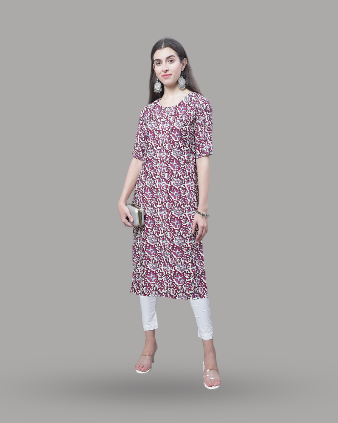 Blush Blossom Printed Kurta