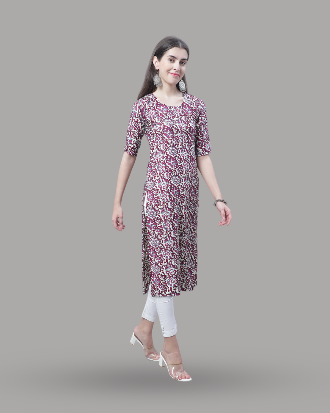 Blush Blossom Printed Kurta