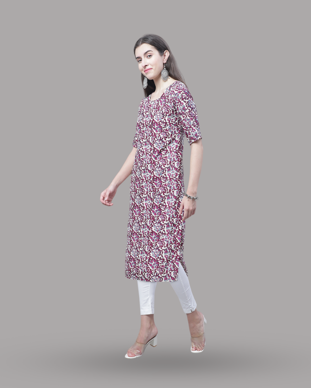 Blush Blossom Printed Kurta