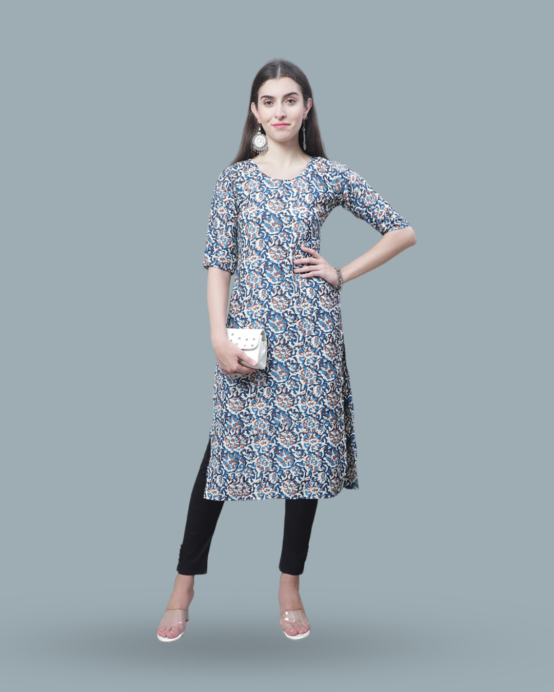 Ocean Breeze Printed Kurta
