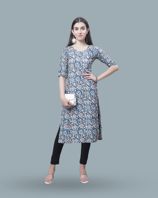 Ocean Breeze Printed Kurta
