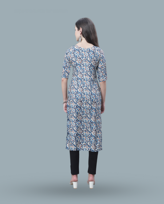 Ocean Breeze Printed Kurta