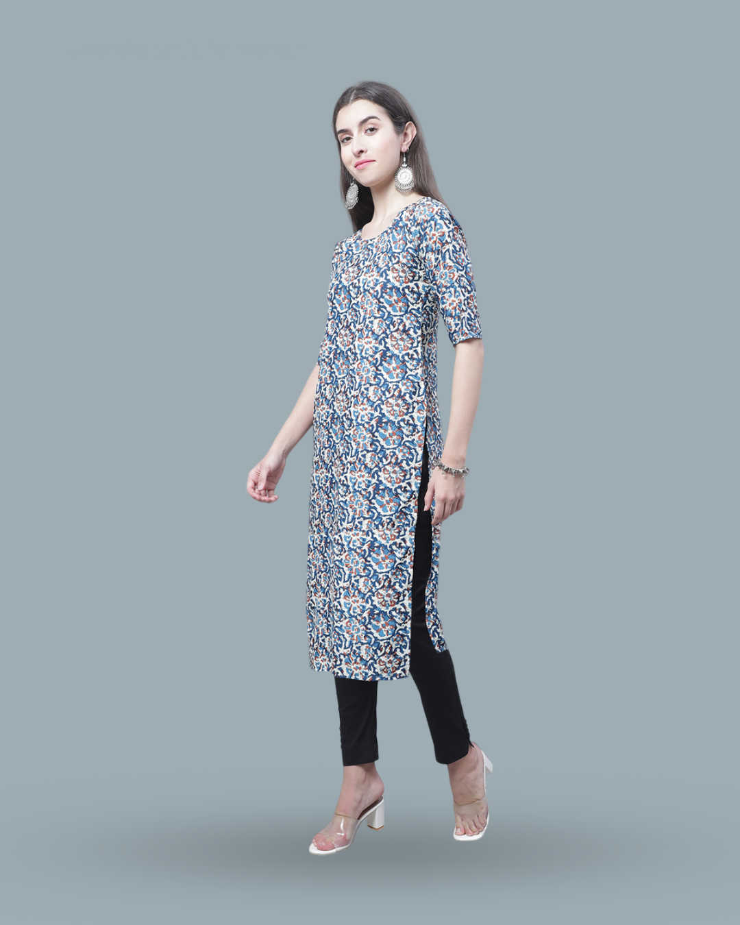 Ocean Breeze Printed Kurta