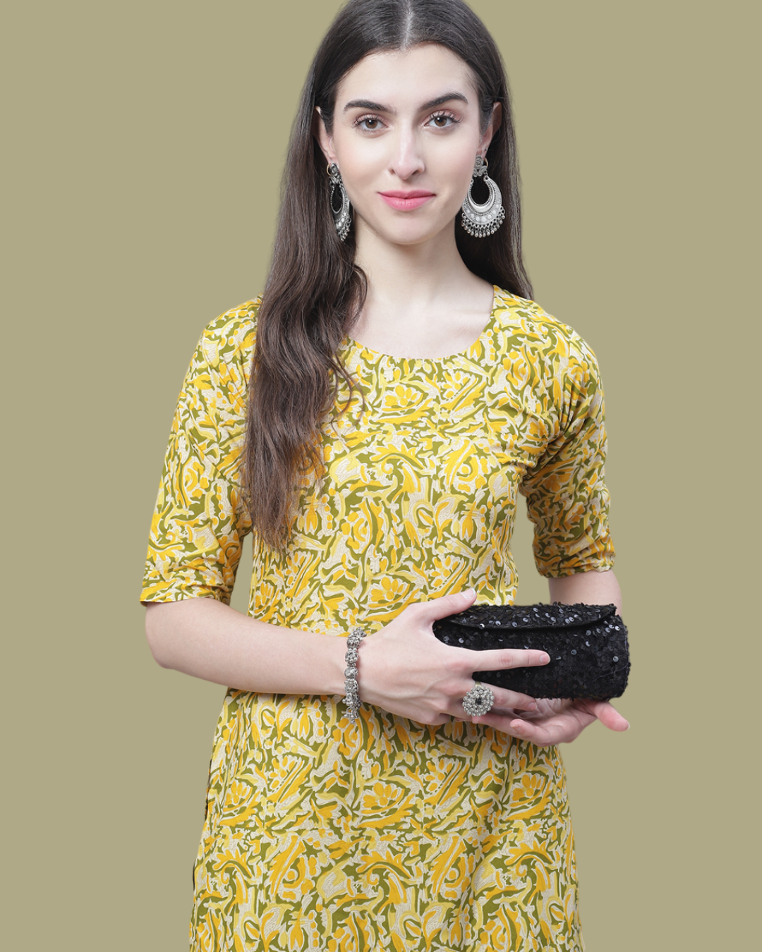 Citrus Charm Printed Kurta