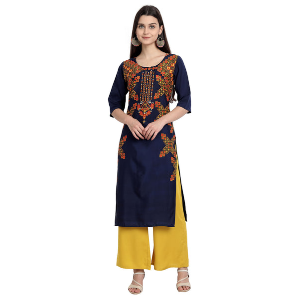 Stylish Yellow Color Printed Crepe Casual Wear Kurti